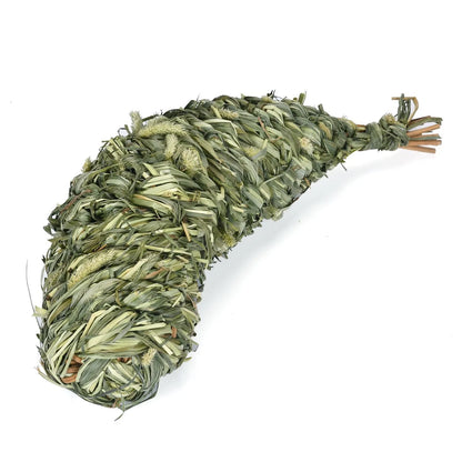 Juguete Masticable Tejido de Heno Timothy 🌾 – Anti-Aburrimiento para Conejos, Hámsters y Cobayas