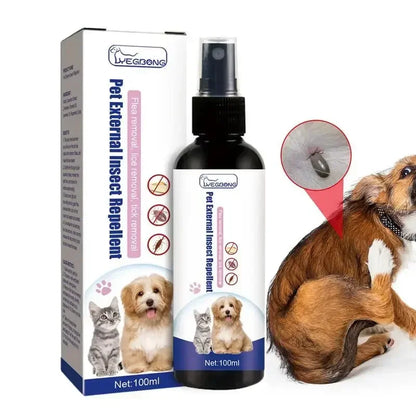Repelente Antiparasitario en Spray 🛡️ – Para Perros y Gatos (100 ml)
