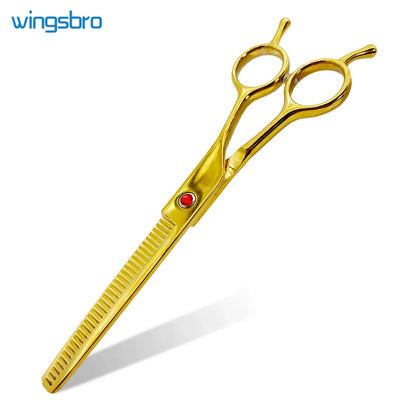 Tijeras Curvas Profesionales de Peluquería ✂️ – 7 Pulgadas para Perros