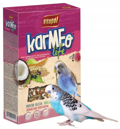 Vitapol Karmeo Life 🍇 – Alimento Complementario Sabor Frutas para Periquitos (500 g)