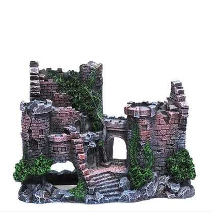 Castillo Antiguo de Resina 🏰 – Decoración de Cueva para Acuario