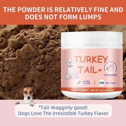 Polvo de Setas Sabor Bacon 🍄 – Digestión Intestinal Saludable para Gatos y Perros