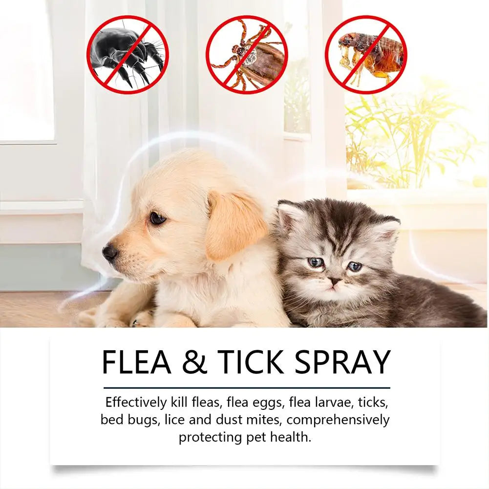 Spray Antipulgas y Garrapatas para Perros y Gatos - 100ml