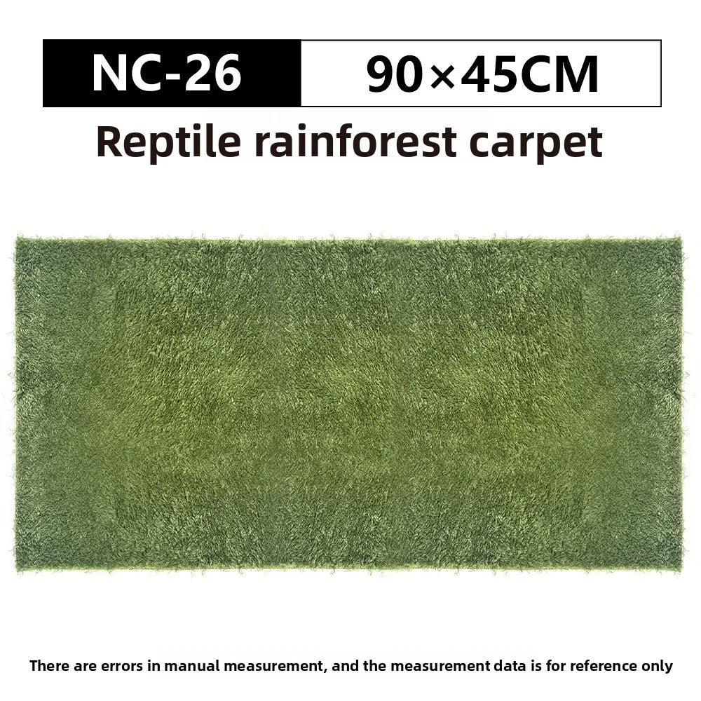 NOMOY Alfombra de Musgo para Reptiles - Tapete de Hierba Artificial Humectante para Terrario de Ranas y Tortugas