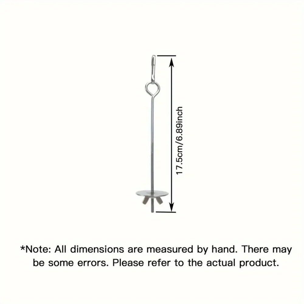 Tenedor de Acero Inoxidable para Fruta - Accesorio de Alimentación para Loros y Aves