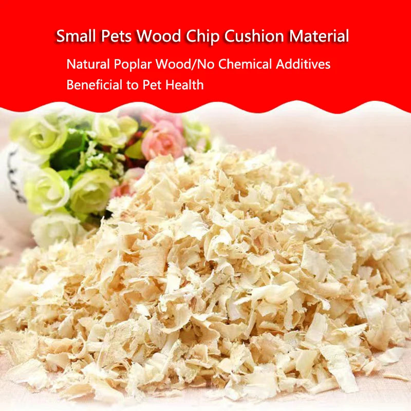 Virutas de Madera 100g para Cama de Hámsters, Ratas y Ratones - Lecho Natural para Roedores