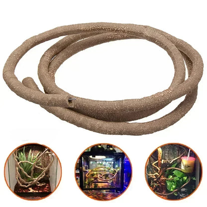 Enredaderas Flexibles Grandes de Ratán para Terrario - Ramas de Selva para Reptiles Trepadores