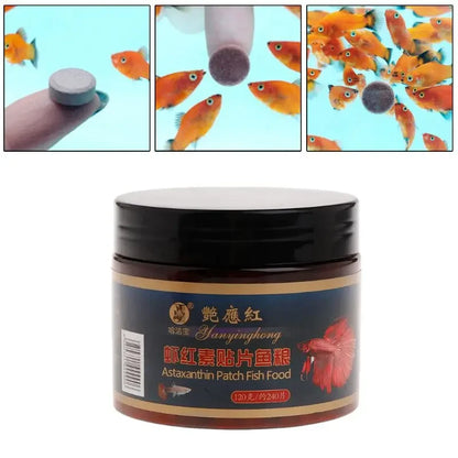 Tabletas de Astaxantina 🐠 – Alimento Hundible No Tóxico para Acuario (240 uds)