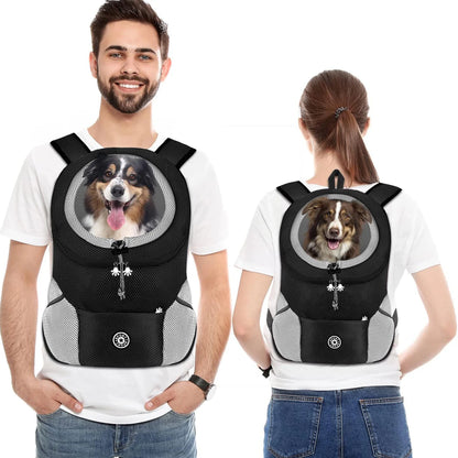 Mochila Portadora Camuflaje 🎒 – Malla Transpirable para Perros y Gatos