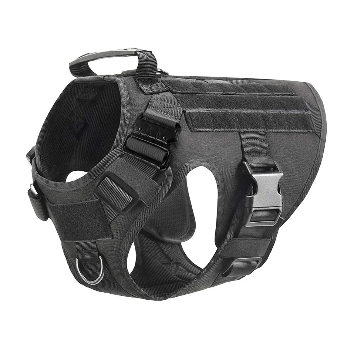 Arnés Táctico Militar para Perros con Bolsillos Molle - Correa y Collar Incluidos