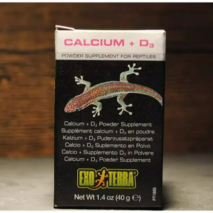 HAGEN - Polvo de Calcio para Reptiles con y sin Vitamina D3