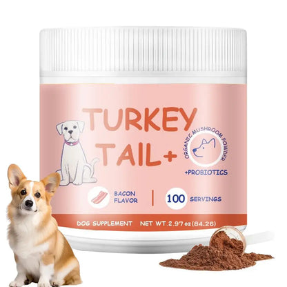 Polvo de Setas Sabor Bacon 🍄 – Digestión Intestinal Saludable para Gatos y Perros