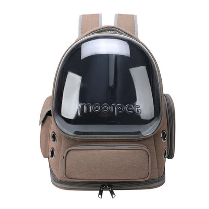 Mochila Transportín Transparente 🔭 – Ventana Panorámica para Gatos y Perros Pequeños