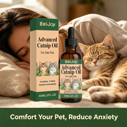 Aceite de Catnip en Gotas EELJOY 😌 – Alivia el Estrés y la Ansiedad en Gatos (60 ml)