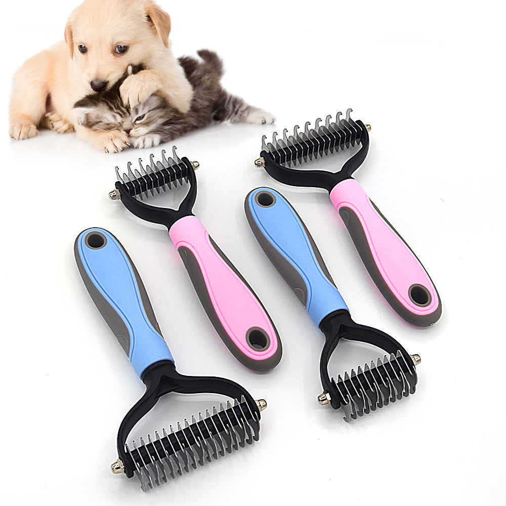 Cepillo Deslanador Profesional Corta Nudos para Perros y Gatos