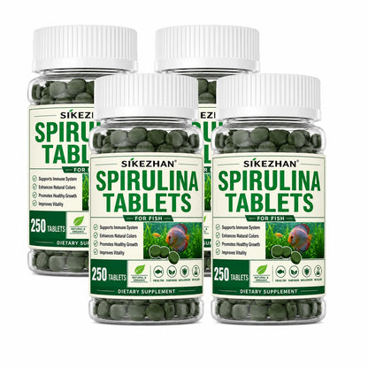 Tabletas de Espirulina de Alta Pureza 🌿 – Para Peces y Camarón Cristal Rojo (1000 uds)