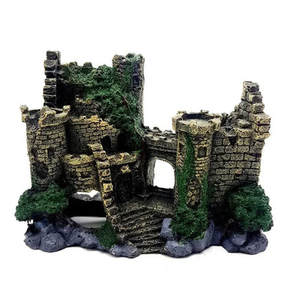 Castillo Antiguo de Resina 🏰 – Decoración de Cueva para Acuario