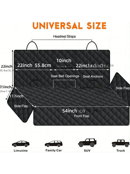 Funda Protectora de Asiento de Coche 🚗 – Impermeable para Perros
