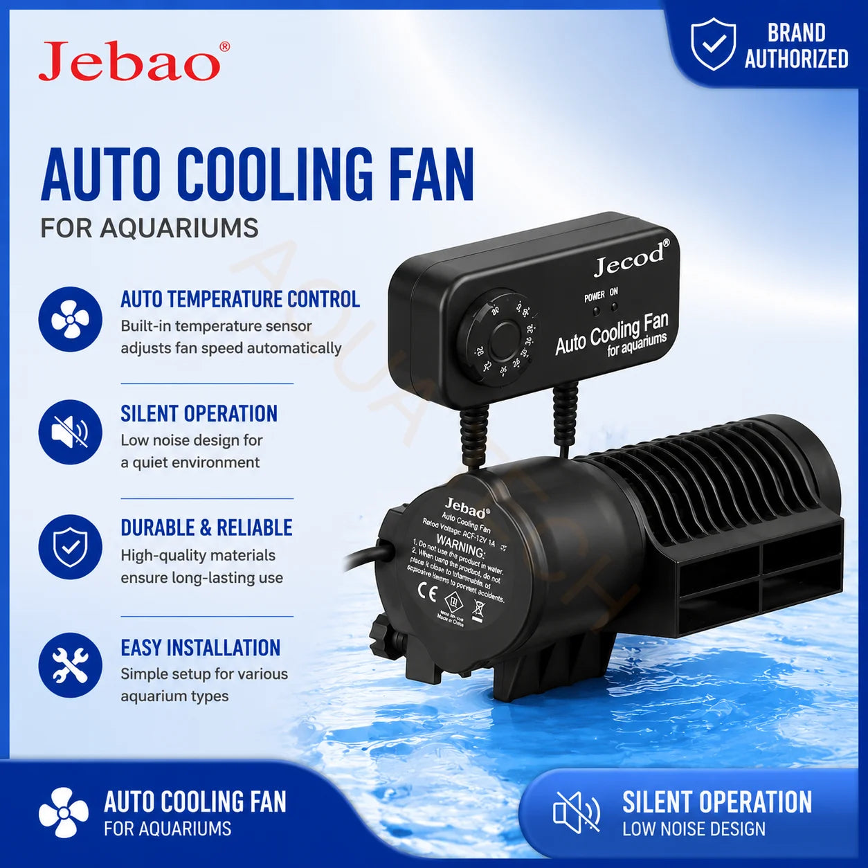 Ventilador Enfriador Jebao Jecod ACF 200/300 para Acuario