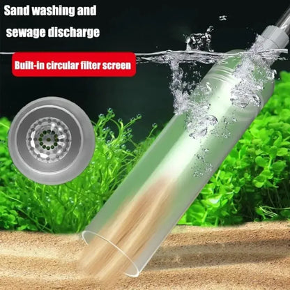 Cambiador de Agua 💧 – Sifón Limpiador de Grava con Bomba Manual (1,5 m)