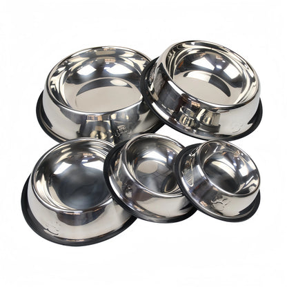 Cuenco de Acero Inoxidable 🥣 – Comedero Metálico Resistente para Gatos y Perros
