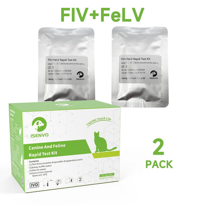 Test Combinado FIV+FeLV 🔬 – Kit de Detección de Inmunodeficiencia y Leucemia Felina