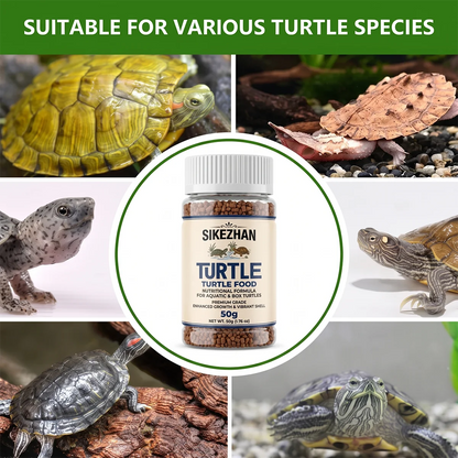 Sikezhan Pellets Probióticos 🐢 – Para Tortugas Acuáticas y de Caja (50 g)