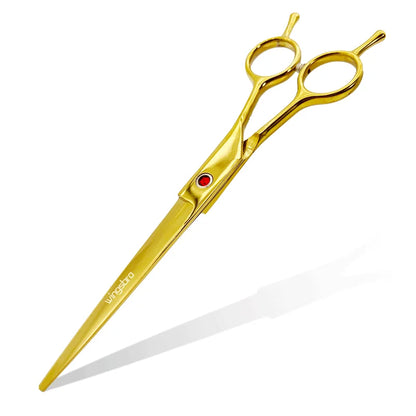 Tijeras Curvas Profesionales de Peluquería ✂️ – 7 Pulgadas para Perros