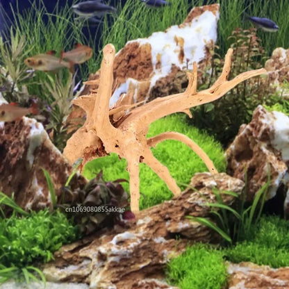 Madera Flotante Decorativa S/M/L para Acuario y Terrario - Tronco Natural para Reptiles y Arañas