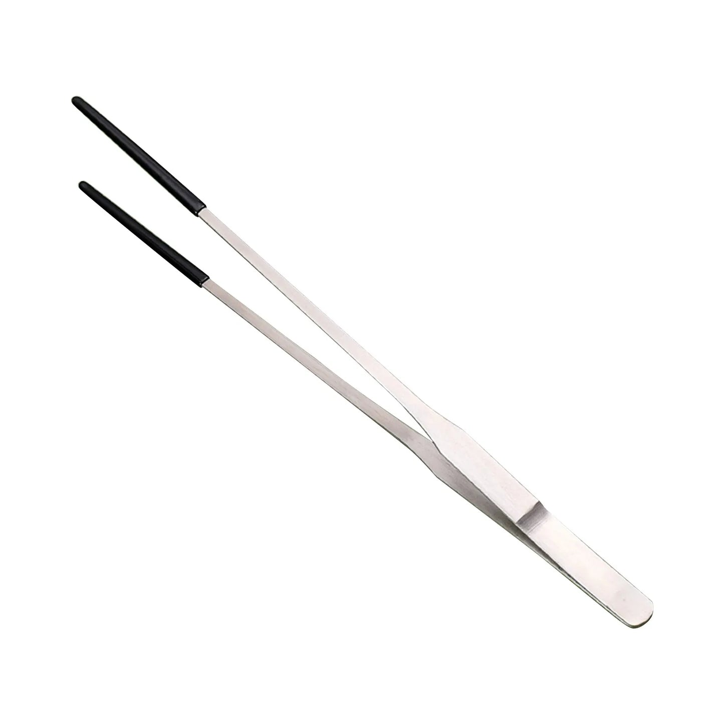 Pinzas Antideslizantes de Acero Inoxidable para Acuario - Punta Curva para Alimentar Reptiles
