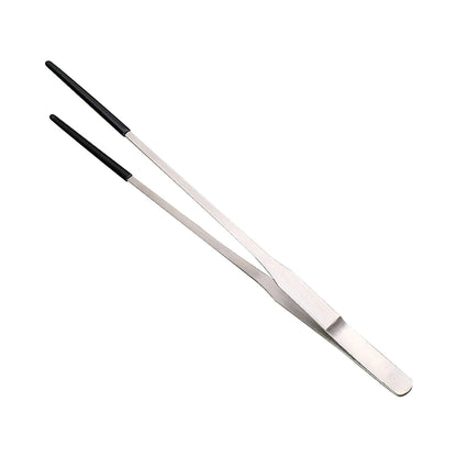 Pinzas Antideslizantes de Acero Inoxidable para Acuario - Punta Curva para Alimentar Reptiles
