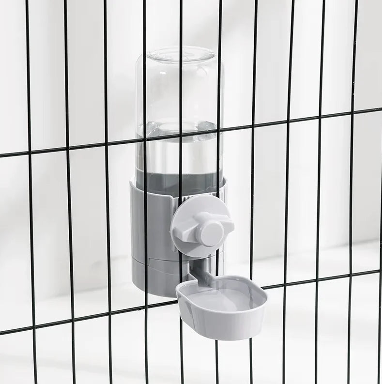 Comedero y Bebedero Automático Colgante para Jaula - Perros, Gatos, Conejos y Aves