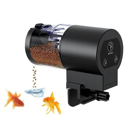 Alimentador Automático para Peces (100 ml) - Temporizador Programable