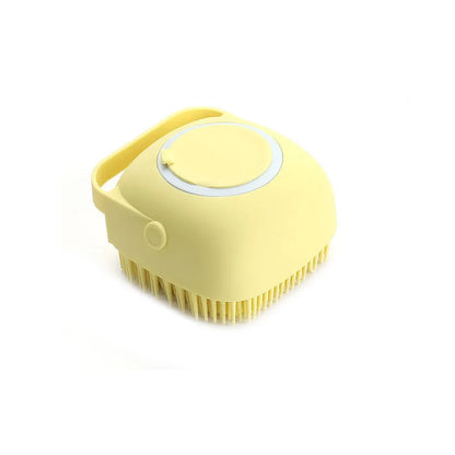 Cepillo Masajeador de Silicona 💆 – Para el Baño de Perros y Gatos