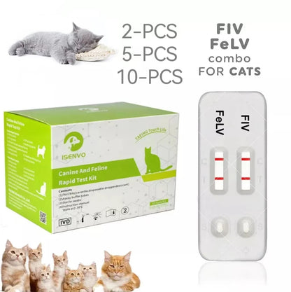 Test Combinado FIV+FeLV 🔬 – Kit de Detección de Inmunodeficiencia y Leucemia Felina