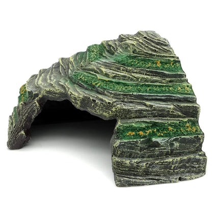 Cueva de Roca de Resina - Escondite y Plataforma para Tomar el Sol para Anfibios y Reptiles Pequeños