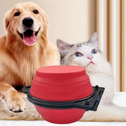 Cuenco Doble Plegable 2 en 1 🎒 – Portátil para Exterior y Viajes con tu Mascota