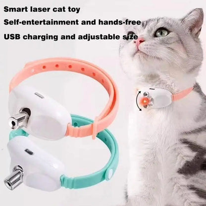 Collar Láser Inteligente 🔴 – Recargable, Alivia la Ansiedad de tu Gato