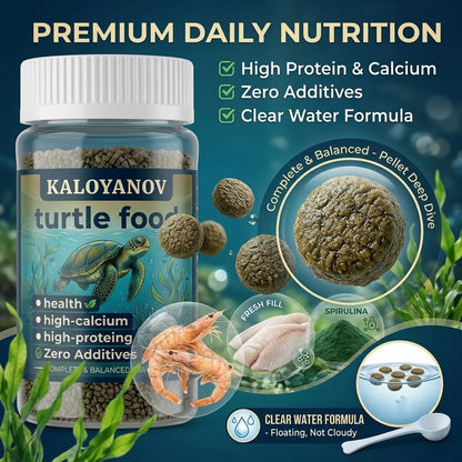 Kit Premium de Cuidado para Tortugas 🐢 – Cera Pulidora, Acondicionador de Agua y Alimento en Copos