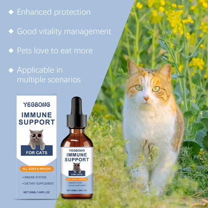 Yegbong 50 ml ✨ – Gotas Vitamínicas para el Cuidado Diario y la Recuperación de tu Gato