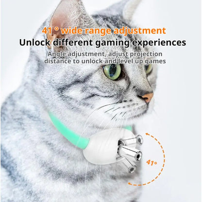 Collar Láser Inteligente 🔴 – Recargable, Alivia la Ansiedad de tu Gato