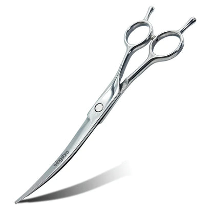 Tijeras Curvas Profesionales de Peluquería ✂️ – 7 Pulgadas para Perros