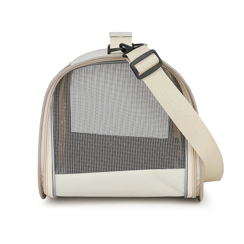 Bolso Transportín Portátil para Perros y Gatos Pequeños - Plegable, Transpirable
