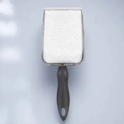 Pala Filtradora de Acero Inoxidable para Sustrato de Terrario - Mango Ergonómico para Reptiles