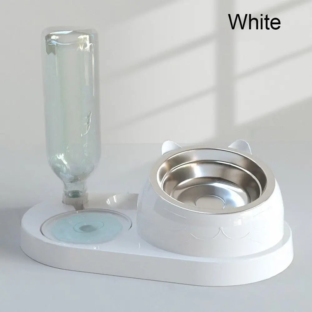 Comedero y Bebedero 2 en 1 para Gatos y Perros - Dispensador de Agua Automático