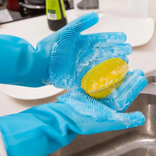 Guante de Aseo y Baño de Silicona 🛁 – Para Perros y Gatos