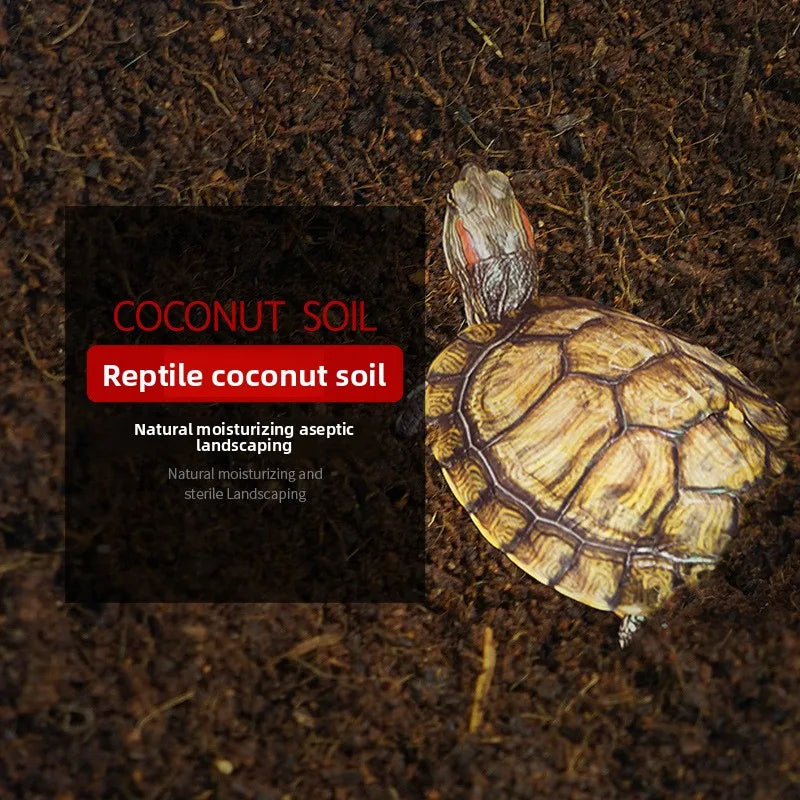 WAJABABY Ladrillo de Fibra de Coco Listo para Usar - Sustrato Desmenuzado para Reptiles y Hibernación de Tortugas