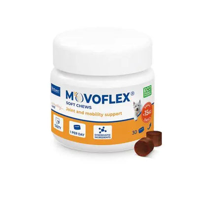 Virbac Movoflex Soft Chews 🦴 – Movilidad Articular para Perros (Talla S)