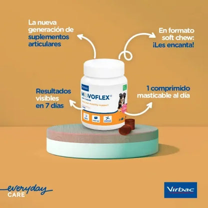 Virbac Movoflex Soft Chews 🦴 – Movilidad Articular para Perros (Talla S)