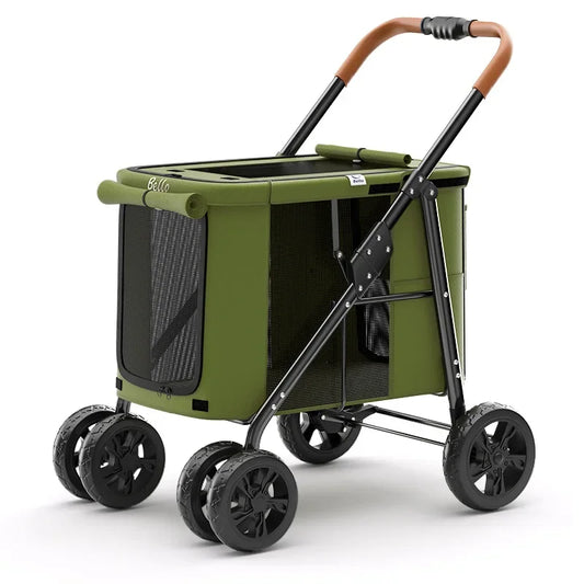 Carrito Trolley Plegable 🐕 – Para Perros Grandes, Hasta 30 kg